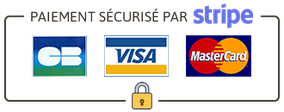 Paiement sécurisé par Stripe — CB, Visa, Mastercard